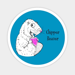 Chipper Beaver Magnet